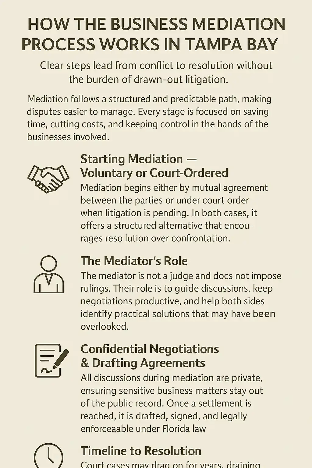 How the Business Mediation Process Works in Tampa Bay