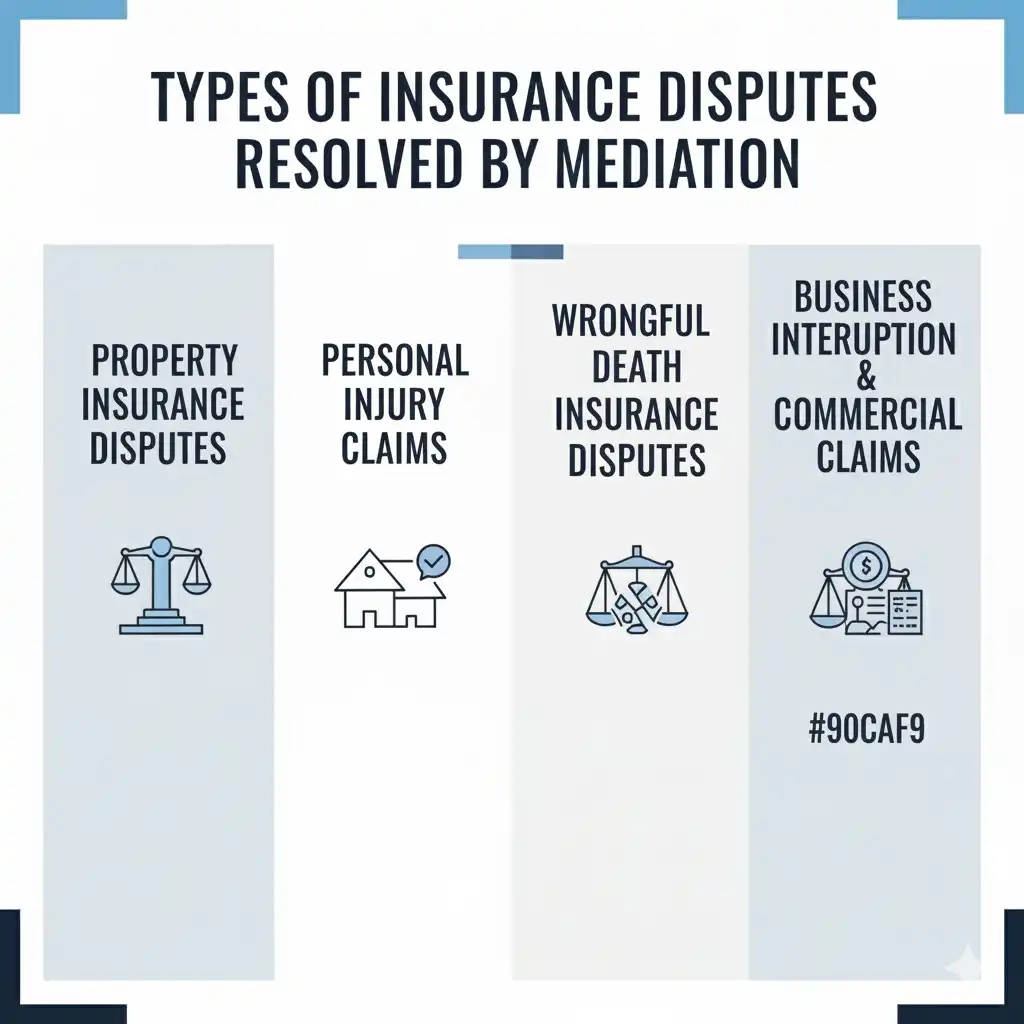 Types of Insurance Disputes Resolved by Mediation
