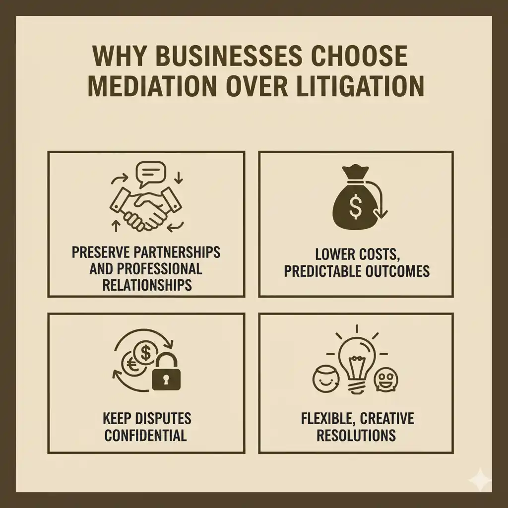 Why Businesses Choose Mediation Over Litigation